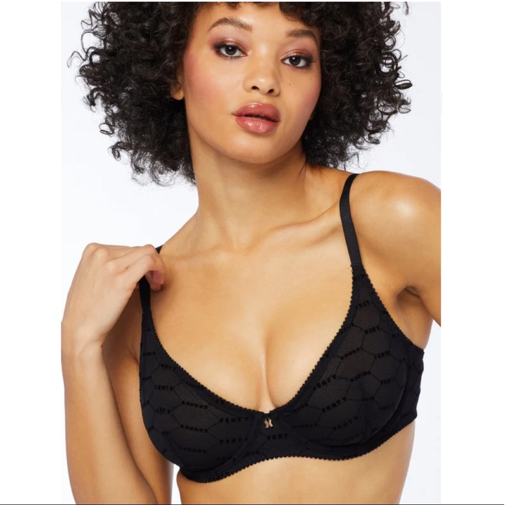 Savage X Fenty Black Unlined Bra